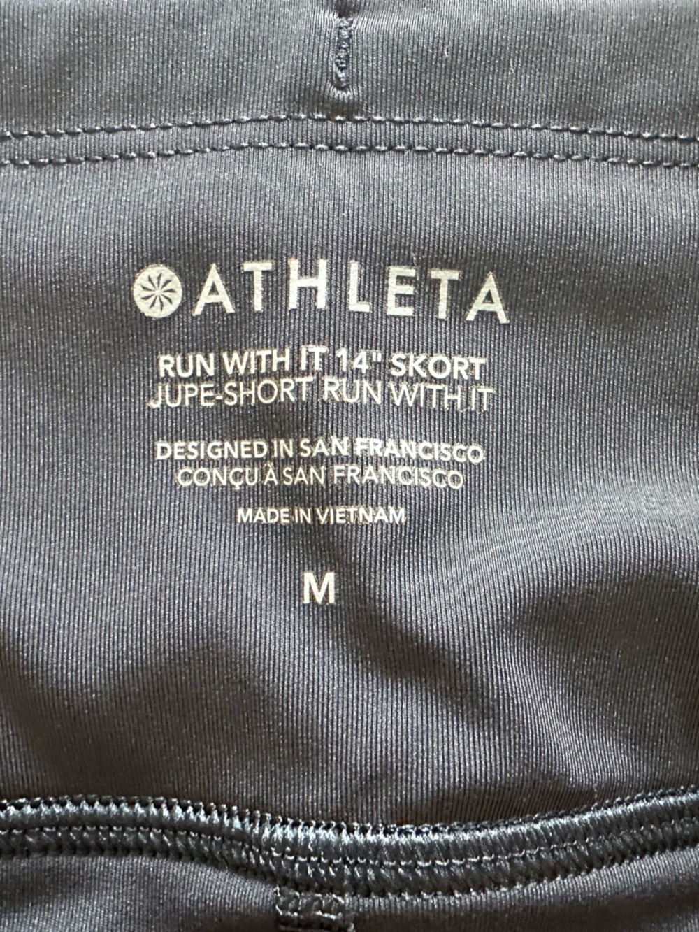 Athleta Black Run With It Skort - Women's Athletic Skort - Picture 5 of 5